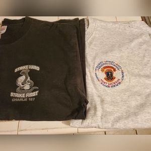 Army shirts ( 2 total, large and XL)